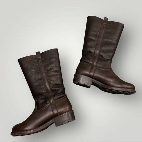 SANTANA Canada Shearling Boots Sz 8 Brown - Picture 5 of 13